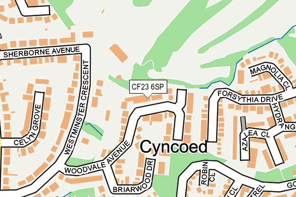 CF23 6SP map - OS OpenMap – Local (Ordnance Survey)