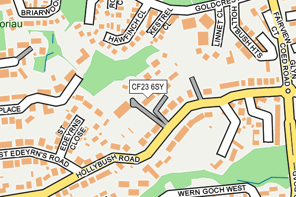 CF23 6SY map - OS OpenMap – Local (Ordnance Survey)