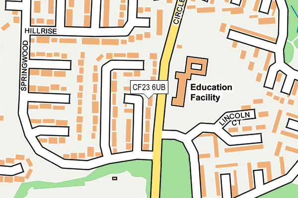 CF23 6UB map - OS OpenMap – Local (Ordnance Survey)