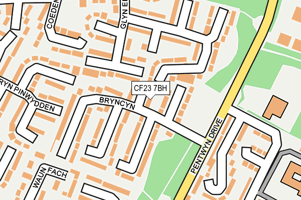 CF23 7BH map - OS OpenMap – Local (Ordnance Survey)