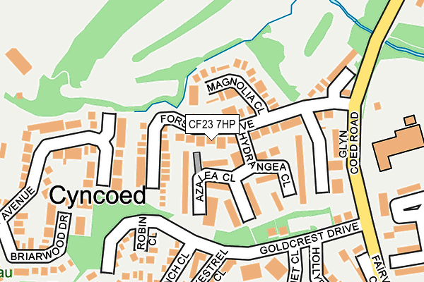 CF23 7HP map - OS OpenMap – Local (Ordnance Survey)
