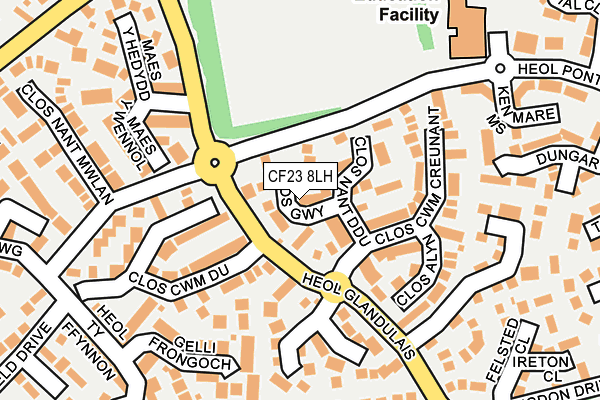 CF23 8LH map - OS OpenMap – Local (Ordnance Survey)