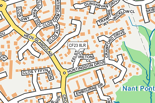 CF23 8LR map - OS OpenMap – Local (Ordnance Survey)