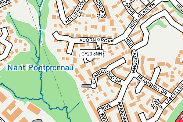 CF23 8NH map - OS OpenMap – Local (Ordnance Survey)