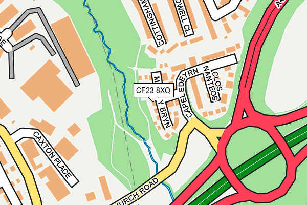 CF23 8XQ map - OS OpenMap – Local (Ordnance Survey)