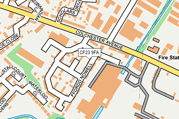 CF23 9FA map - OS OpenMap – Local (Ordnance Survey)