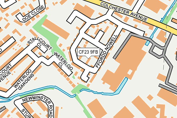 CF23 9FB map - OS OpenMap – Local (Ordnance Survey)