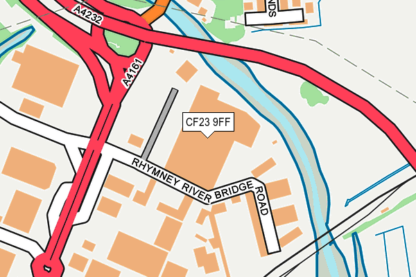 CF23 9FF map - OS OpenMap – Local (Ordnance Survey)