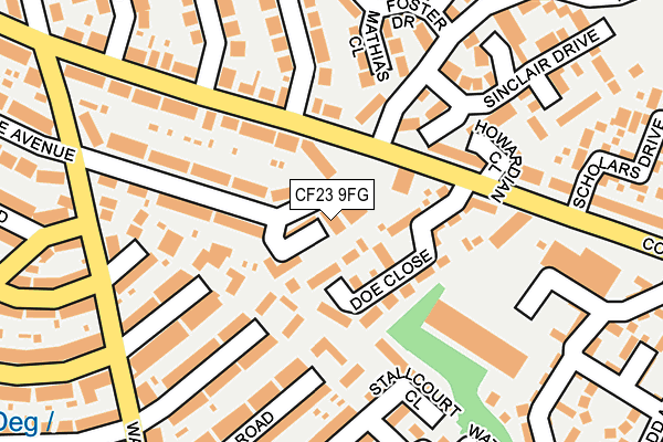 CF23 9FG map - OS OpenMap – Local (Ordnance Survey)