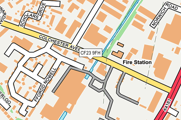 CF23 9FH map - OS OpenMap – Local (Ordnance Survey)