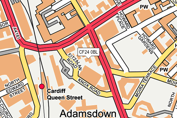 CF24 0BL map - OS OpenMap – Local (Ordnance Survey)