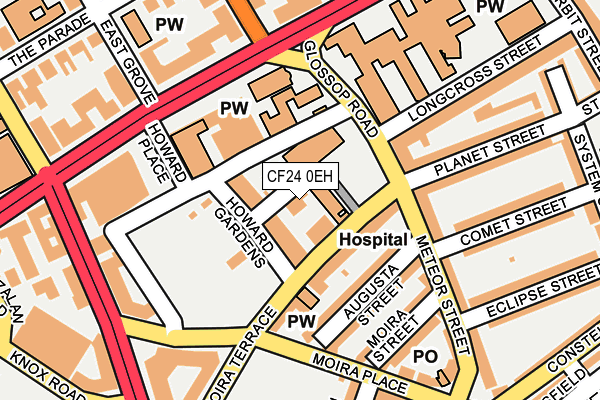 CF24 0EH map - OS OpenMap – Local (Ordnance Survey)