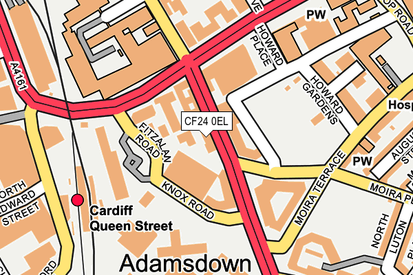 CF24 0EL map - OS OpenMap – Local (Ordnance Survey)