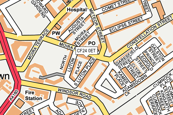 CF24 0ET map - OS OpenMap – Local (Ordnance Survey)