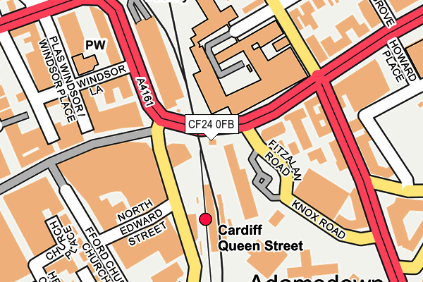 CF24 0FB map - OS OpenMap – Local (Ordnance Survey)