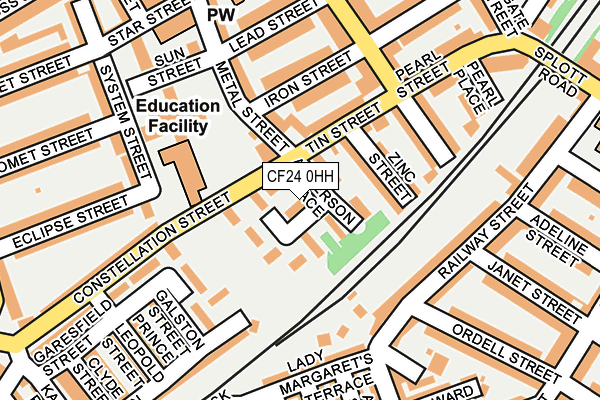 CF24 0HH map - OS OpenMap – Local (Ordnance Survey)