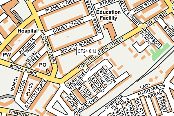 CF24 0HJ map - OS OpenMap – Local (Ordnance Survey)