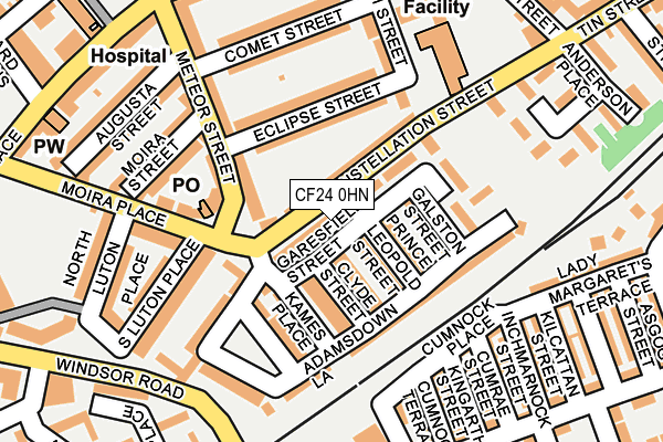 CF24 0HN map - OS OpenMap – Local (Ordnance Survey)