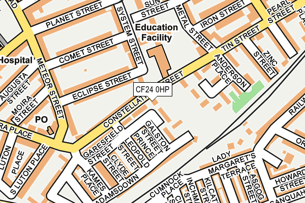 CF24 0HP map - OS OpenMap – Local (Ordnance Survey)