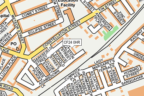 CF24 0HR map - OS OpenMap – Local (Ordnance Survey)