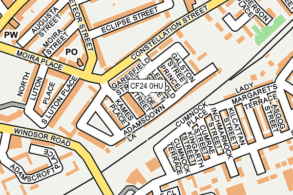 CF24 0HU map - OS OpenMap – Local (Ordnance Survey)