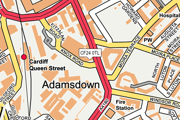 CF24 0TL map - OS OpenMap – Local (Ordnance Survey)