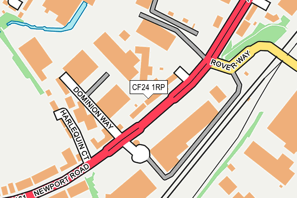 CF24 1RP map - OS OpenMap – Local (Ordnance Survey)