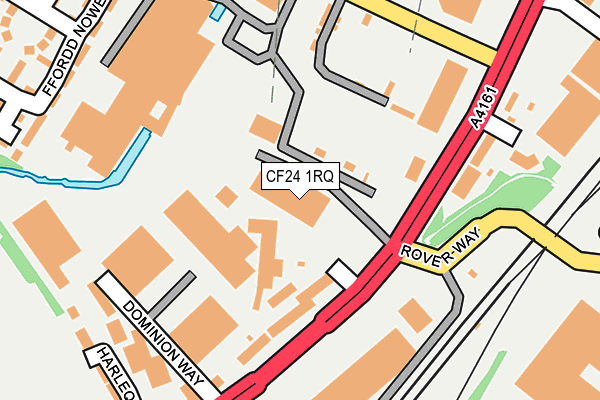 CF24 1RQ map - OS OpenMap – Local (Ordnance Survey)