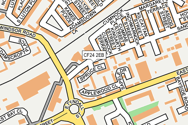 CF24 2EB map - OS OpenMap – Local (Ordnance Survey)