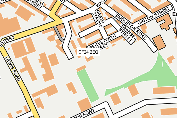 CF24 2EQ map - OS OpenMap – Local (Ordnance Survey)