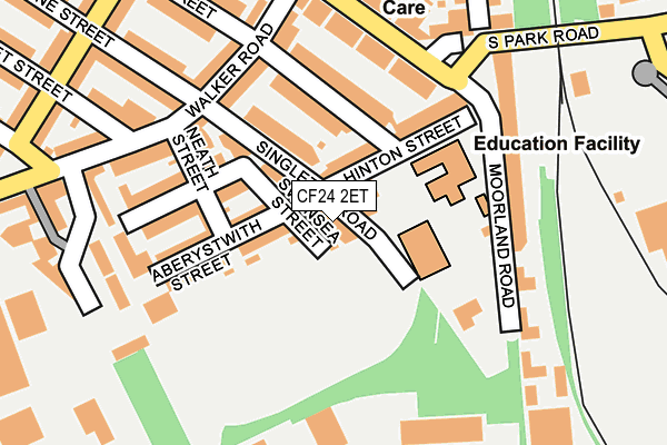 CF24 2ET map - OS OpenMap – Local (Ordnance Survey)