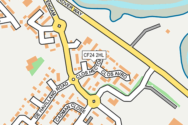 CF24 2HL map - OS OpenMap – Local (Ordnance Survey)