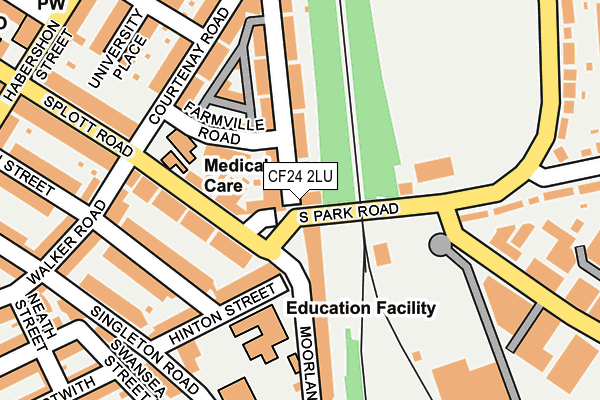 CF24 2LU map - OS OpenMap – Local (Ordnance Survey)