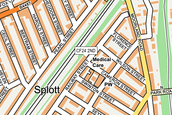 CF24 2ND map - OS OpenMap – Local (Ordnance Survey)