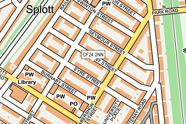 CF24 2NN map - OS OpenMap – Local (Ordnance Survey)