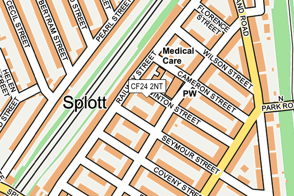 CF24 2NT map - OS OpenMap – Local (Ordnance Survey)