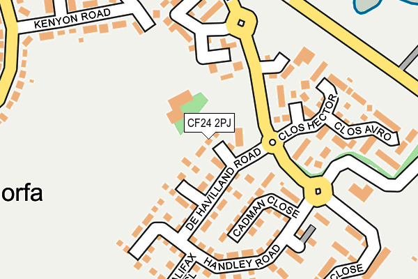 CF24 2PJ map - OS OpenMap – Local (Ordnance Survey)
