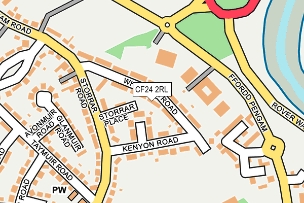 CF24 2RL map - OS OpenMap – Local (Ordnance Survey)