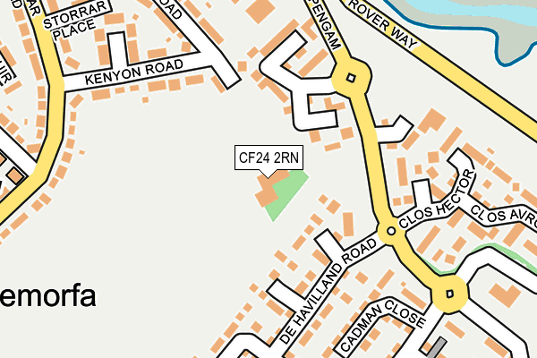 CF24 2RN map - OS OpenMap – Local (Ordnance Survey)