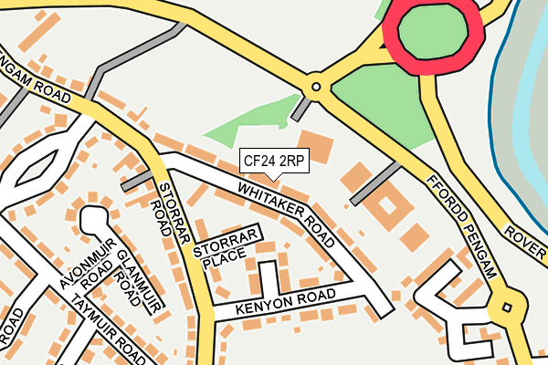 CF24 2RP map - OS OpenMap – Local (Ordnance Survey)