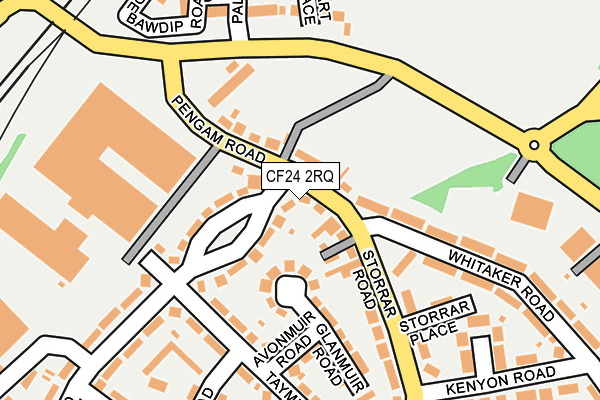 CF24 2RQ map - OS OpenMap – Local (Ordnance Survey)