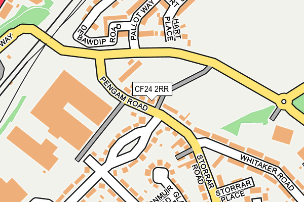 CF24 2RR map - OS OpenMap – Local (Ordnance Survey)