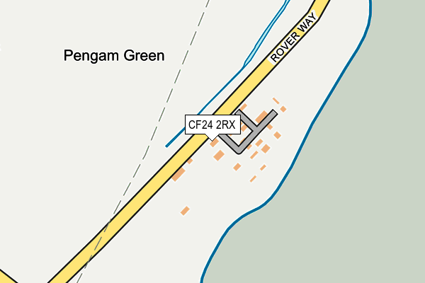 CF24 2RX map - OS OpenMap – Local (Ordnance Survey)