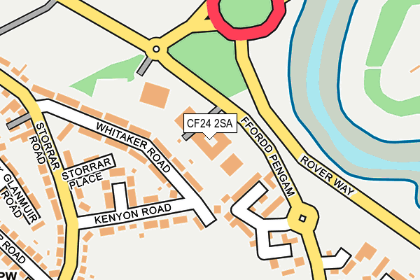 Map of CARDIFF CITY (HOUSE OF SPORT) LIMITED at local scale