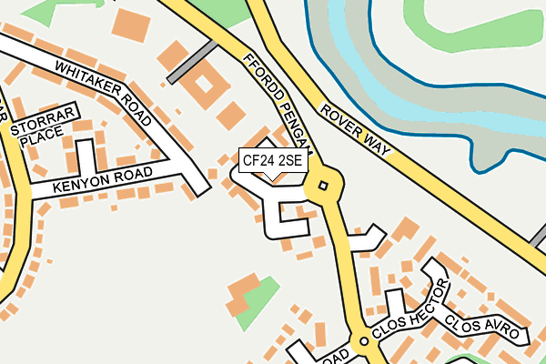 CF24 2SE map - OS OpenMap – Local (Ordnance Survey)