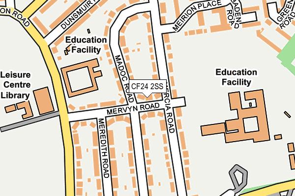 CF24 2SS map - OS OpenMap – Local (Ordnance Survey)