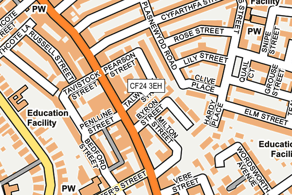 CF24 3EH map - OS OpenMap – Local (Ordnance Survey)