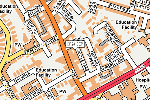 CF24 3EP map - OS OpenMap – Local (Ordnance Survey)