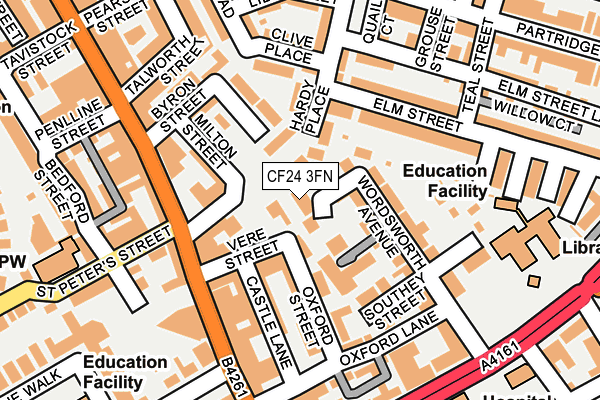 CF24 3FN map - OS OpenMap – Local (Ordnance Survey)