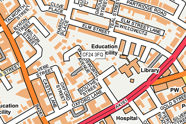 CF24 3FQ map - OS OpenMap – Local (Ordnance Survey)